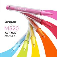 72/126 Color Marker Pen Gift Set By Langguo, 0.7mm Soft Tip, Precise Color High Capacity Ink, Double-Layer Transparent Crystal Body, Suitable For Glass, Ceramic, Plastic, Wood, Stone, Fabric, Paper, Excellent Color Coverage, Creative Gift, Back To School 2026 Art Supplies - Sets - View 8