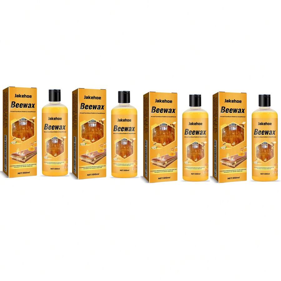 4-Piece Floor Cleaner Set, Home Wood Floor Protection, Cleaning And Maintenance Wax, Stain Removal, Dust Prevention, Brightening And Polishing. - 液體 - 查看 1