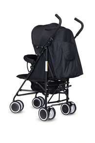 Bambico Easy Fold Stroller Baby Pushchair Compact Advanced Suspension Sturdy Wheels Stylish Design - 黑色 - 查看 3