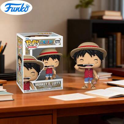  Mô hình Funko POP Animation Series: One Piece (Phiên bản mới) - Luffy - Mô hình vinyl sưu tầm - Lựa chọn quà tặng sáng tạo - Hàng hóa được cấp phép chính thức - Nhân vật được người hâm mộ anime yêu thích - Mô hình phiên bản sưu tầm