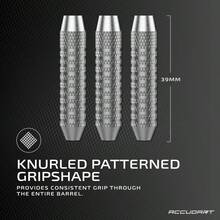 Soft Tip Dart Set 1.0 - Nickel Plated Steel - Knurled Patterned Grip - Polycarbonate Shaft - Standard Shape Flights - Initial - View 5