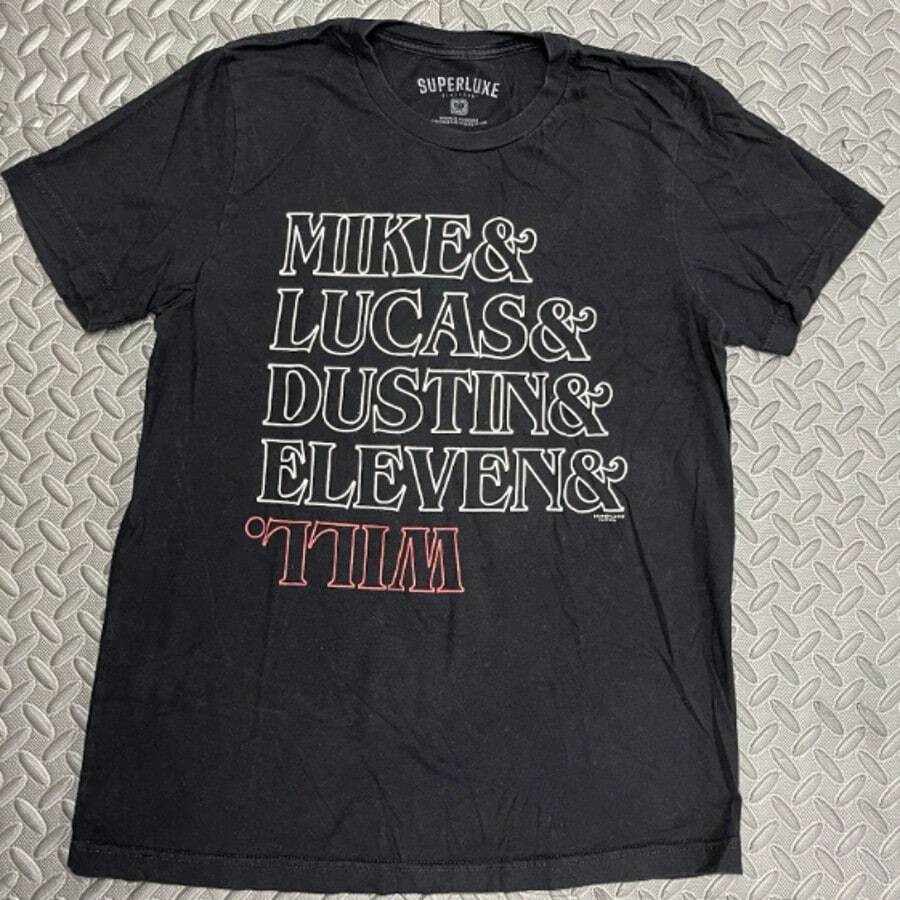 Strangers Thingss Character Names T-Shirt - Black TEE - Woman's Small. - Black - View 1