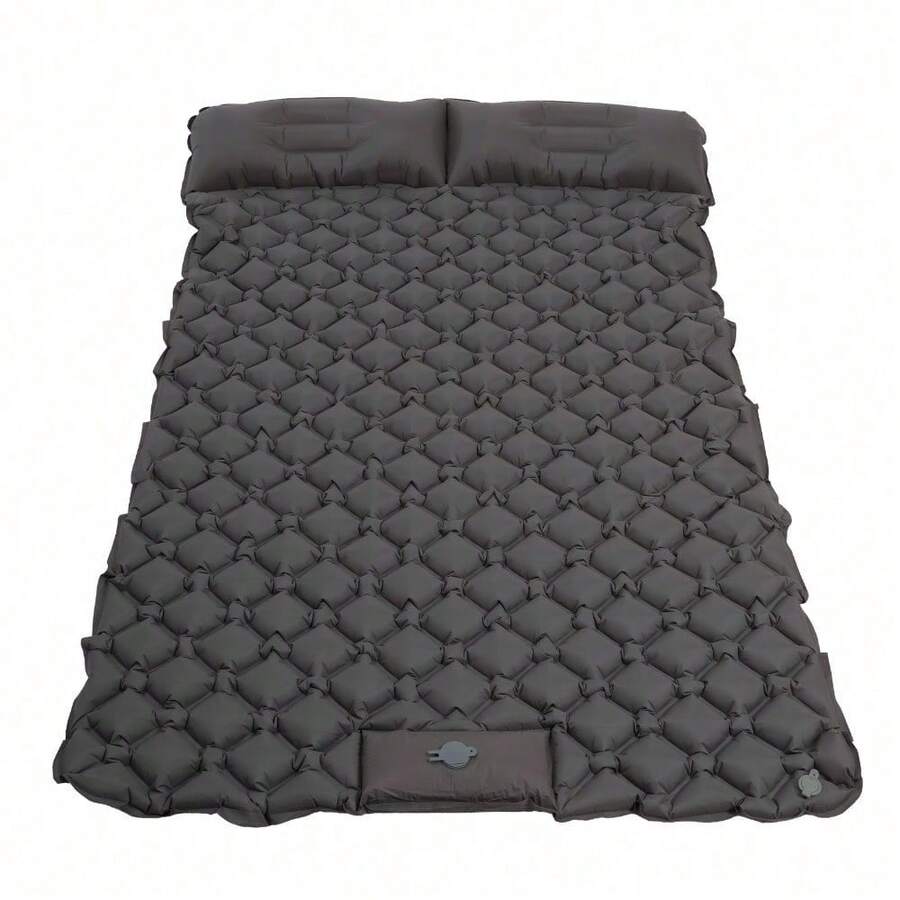 Trintion Thick Inflatable Camping Mat, Outdoor Moisture-Proof Mattress, Portable Picnic Mat, Park Camping Nap Mat, Foldable Design, Comfortable And Durable - Grey - View 1