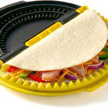 Tortilla Sealer, 3-In-1 Pressing Tortilla Compressor, Adjustable Mexican Tortilla Press, Suitable For 6-Inch/8-Inch/10-Inch Tortillas, Flip-Top Tortilla Maker For Tortillas, Sandwiches, And Wraps - 黃色 - 查看 1