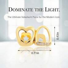 2 PCS Grills For Your Teeth Grillz Teeth Men Hip Hop Gold Tooth Cap Fake Grillz Mouth Teeth 90s Accessories For Women - 如圖 - 查看 3