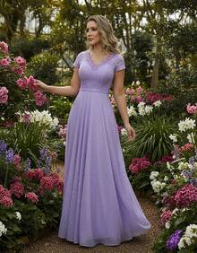 Grife Velasco Women Party Dresses - Lilac Purple - View 1