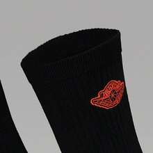Jordan Unisex U J ED CUSH PLY RARE AIR Socks, Mid-Calf IF1616-010 - Black - View 5