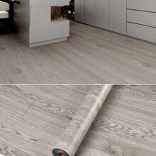 1 Roll 15.74x118.11 Inch Thick PVC Vintage Wood Grain Flooring Sticker, Self-Adhesive Coated, Easy To Remove And Replace, Easy To Clean, Suitable For Indoor Kitchen, Bedroom, Bathroom, Dining Room, Living Room, Countertop - C - View 16