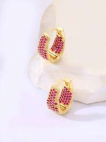 1 Pair Luxury Fashion U-Shaped Earrings, Elegant And Stylish, Suitable For Daily Commute - Earrings - View 10