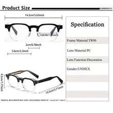 HBK Fashion Simple Glasses Frame TR90 Frame Special Pin Core Design Square Shape Casual Style Daily Decoration For Photo Props&Birthday Gifts Eyeglasses - K39944 - View 2