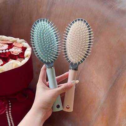 1 pièce Peigne de massage à coussin d'air, peigne de massage du cuir chevelu à coussin d'air, peigne lissant, peigne pour cheveux longs, convient pour un usage domestique, excellent cadeau pour les fêtes