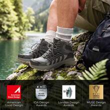 Men's Armadillo FieldLite PRO Waterproof Hiking Boots | Lightweight All-Day Comfort For Trekking, Camping & Climbing - Light Grey - View 4