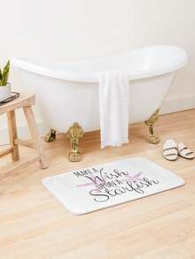 Make A WiS1H Upon A StarfiS1H Made Of Microfiber, Quickdrying And AbS1orbent Fce Material, Hine WaS1HAble, Stain Resistant, Suitable For Room DE1coration, Kitchen, BatH1Room, S1Hower Room, Etc. - Diatomaceous Earth Floor Mats - View 1