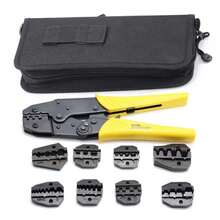 8 Interchangeable Dies Jaws Crimping Tool Kit Cable Wire Terminal Ratchet Plier - A - View 4