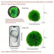 1/3pcs Aquarium Decor Grass Ball - PVC Lotus Grass Plant Cluster, For Fish Tank Landscaping - Artificial Water Plants Decor, Suitable For Aquatic Environment - Fade-Resistant Artificial Plant Decoration - A - View 4