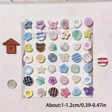 20pcs Assorted Colorful Buttons Set, Suitable For DIY Clothing, Sweaters And Crafts Decoration (Random Styles) - 20pcs (random Style) - View 5