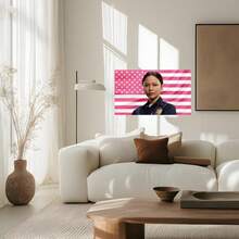 Pink Lucy Chen Tapestry – Aesthetic TV Show Wall Art – Bedroom Dorm Soft Pink Decor – Fan Gift - 1Pcs - 查看 3