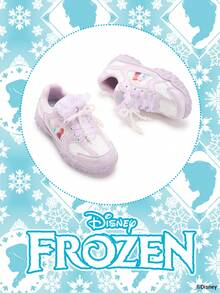 Disney 1 Pair Kids' Sports Shoes, Including Princess, Anna Princess, And Arendelle Princess Sports Shoes, Suitable For Daily, Holiday Sports And Outdoor Wear. Comfortable, Non-Slip, Durable And Breathable Soles - Mauve Purple - View 2