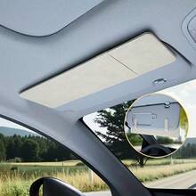 1PC Car Sun Visor Extender, Anti-Glare, UV Protection, Adjustable Rear Clip, Suitable For Various Car Models, Car Interior Accessories - Beige - View 8