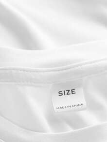 1 tricou pentru adolescenți, cu mânecă scurtă, model geometric cu cap de lup, jumătate de lup, model geometric, casual, lejer, purtare zilnică pentru băieți, stil stradal, potrivit pentru primăvară și vară - alb - Vizualizare 3
