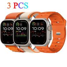 6条运动表带 - 兼容 Ultra 2/Ultra 49mm/45mm/44mm/42mm/46mm，男女通用，透气表带，包含Trail Loop+ Loop+Ocean表带，兼容Ultra 2/Ultra Series 11/10 46mm SE 9/8/7/6/5/4/3/2/1 - (Series 1/2/3-42)/44/45/46/49mm - 查看 26