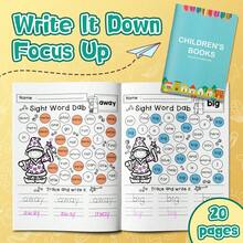 Libro de actividades de juegos de palabras - Páginas creativas de ortografía y trazado con juegos de formación de palabras y pistas de imágenes para una lectura sin pantalla, diversión con el lenguaje imaginativo y un momento de relax - Libro de ejercicios de palabras divertidas - Ver 15