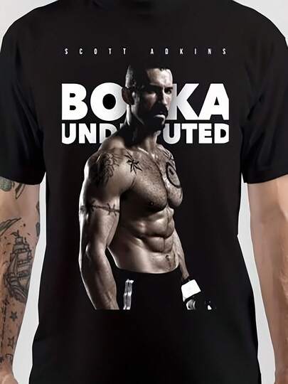 Camiseta de película de acción "Undated" de Yuri Boyka para hombres - Camiseta de escenas de pelea icónicas de Boyka, tallas S-2XL - Ropa de gimnasio, fiesta de Halloween para fanáticos y regalos de coleccionistas - Ropa casual de verano (sin estiramiento)