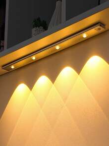 50/40/30/20cm Cat Eye Hill Light, LED Cabinet Light With Motion Sensor And Three-Color Changing Strip, Ultra-Thin Smart Kitchen Counter Lamp With Rechargeable Battery And Body Sensor, Wardrobe Home Decor Hill Light, Motion Sensor Light, Hill Light, Night Light, Cat Eye Spotlight, Sensor Light, LED Light, Three-Color Dimmable Light, Lighting - Cat's Eye Hill Light - View 8