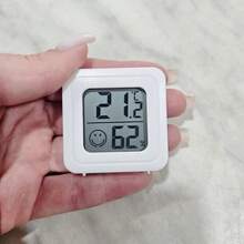 1 pièce/2 pièces Thermomètre numérique mini portable, hygromètre à double fonction de température et d'humidité, écran LCD mural pour la maison, le bureau, la chambre de bébé, la salle de bain, l'habitat des reptiles, blanc, thermomètre d'intérieur - Thermomètre et hygromètre - Voir 6