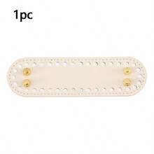 4 colores 18*5cm Ovalado Hecho a mano Crochet Fondo plano, Accesorios para hacer bolsos y carteras DIY - Multicolor - Ver 10