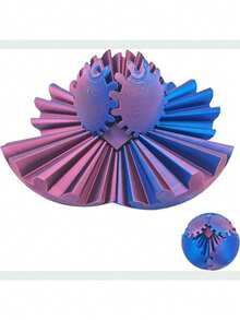 1个3D齿轮球，旋转无限魔方减压玩具，随机糖果色（实际颜色可能因3D打印而有所不同） - 彩色 - 查看 5