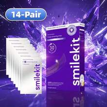 14 Pairs/28pcs Purple Teeth Whitening Strips, Deep Cleaning, Oral Care, Teeth Whitening Strips, Fresh Breath, Suitable For Travel And Home Use, Purple Teeth Whitening Strips, PAP Purple Dry Adhesive Teeth Whitening Strips - Purple Teeth Whitening Strips - 14 Pairs - View 12