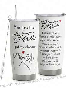 ⭐️1PC 20ozWater Bottle With Straw,Best Friend Gift, Bestie Gift, Bestie Birthday Christmas Gifts, 20 OZ Stainless Steel Insulated Tumbler Mug With Lid,Gift For Family And Friends For Back To School Season,Everyday Glasses, Good For Drinks, Kitchen Glasses, Juice Glasses, Simple Glasses, Cooler CupCoffee Cup Holder Friendly- With Handle And Straw, Stainless Steel Insulated Coffee Mug,  Water Bottle With Straw, Travel Mug Leak Proof, Glass Cup With Lid And Straw, Cute Water Bottle, Reusable Coffee Cup, Shaker Bottle--Home Cafe-Water Bottle,Water Bottle For Women,Para Café Caliente,Coffee Cups - 彩色 - 查看 7