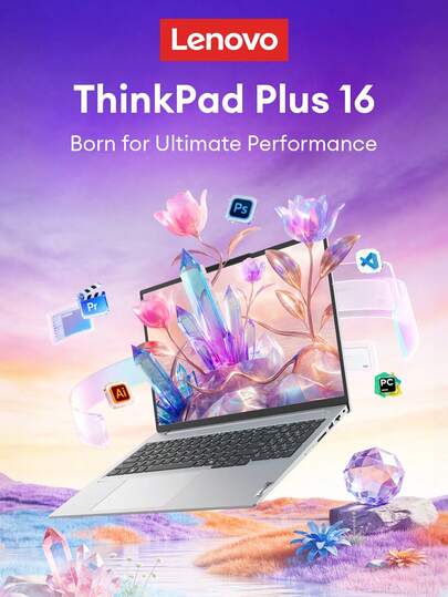  Lenovo Plus16 Silver Business Laptop Intel Core I9 I5 DDR5 32GB 1TB 16 Inch 120Hz High Refresh Screen Smart Fingerprint Unlock High Performance Slim Notebook For Office And Students