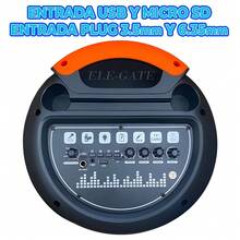 Bocina Bluetooth Duales de 12" 2000W con Micrófono Inalámbrico y Control - Negro - Ver 7