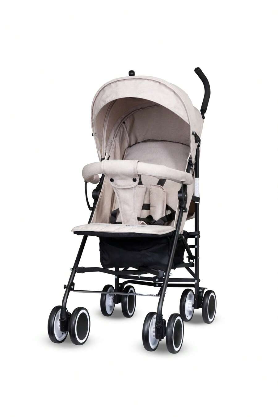 Bambico Easy Fold Stroller Baby Pushchair Compact Advanced Suspension Sturdy Wheels Stylish Design - 米色 - 查看 1