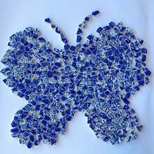 Partikel Mosaik Bermotif Biru Putih Halus Berlapis Glasir, Dibakar pada Suhu Tinggi, Ukuran 100g/200g, Bahan Dekorasi DIY Gaya Klasik, Cocok untuk Kerajinan Tangan, Tangga, Dinding, Perapian, Lukisan Bertatahkan, dan Proyek Dekorasi Lainnya - Porselen kecil berwarna biru dan putih - View 4