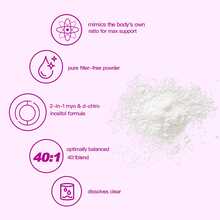 Inositol y D-colina en polvo | Proporción áurea 40:1 | Suministro para 135 días | MVPCARE con ácido fólico + vitamina D3 + zinc, suplemento dietético especializado para mujeres en polvo | Regula el equilibrio hormonal femenino, favorece la salud ovárica. - Tres bolsas - Ver 8