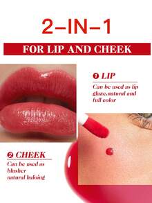 Son tint dưỡng ẩm USHAS, màu sắc tươi tắn, son môi dạng lỏng có độ bám màu cao, son tint 2 trong 1 dùng cho môi và má, khô nhanh, không bết dính, màu sắc lâu trôi, phù hợp với mọi loại da. - #01 - Xem 5