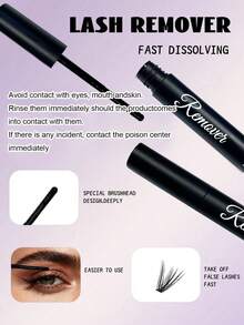 5ml Cluster Eyelash Makeup Remover, Home Use Eyelash Extension Makeup Remover, DIY Eyelash Extension Remover - Multicolor - View 2