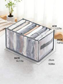 Große Kleiderschrank Kleidung Trennbox, 7-Fach Schrank-Stil Aufbewahrungsbox, waschbare Schubladenbox für den Kleiderschrank, Unterwäsche Faltbox, UV-beständige Reiseisolierung, ideale Kleiderschrank-Lösung zum Aufbewahren von Hemden, Jeans, Kleidung Schubladen, Kleiderschrank Organizer - Verschiedenfarbig - Übersicht 17