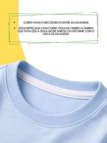 Set Of 4 Basic T-Shirts For Boys (Children's/Youth) 100% Cotton Short Sleeve Casual - Sizes 2 To 14 - 白色的 - 查看 3