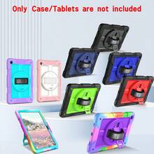 Funda protectora con soporte giratorio de 360° apta para tabletas de 11.ª generación A16/10.ª generación de 11 pulgadas, 10.9 pulgadas, 9.ª/8.ª/7.ª generación de 10.2 pulgadas, 6.ª/5.ª generación/Air2/Pro 2016 de 9.7 pulgadas y Galaxy Tab A11+/A11 Plus/A9+/A9 Plus de 11 pulgadas, con cordón - Negro - Ver 4