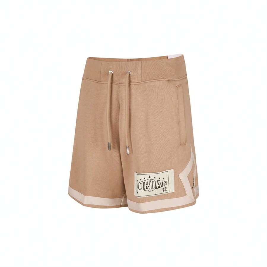 Jordan Women's AS W J FLC DMND SHORT DD Knit Shorts HV1284-200 - Brown - View 1