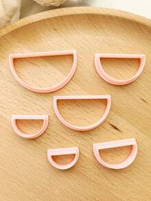 几何半圆形聚合物粘土切割器套装，简易聚合物粘土切割器，适用于制作软陶耳环、DIY耳环、珠宝吊坠等，无需电源 - Clay Cutters - 查看 7