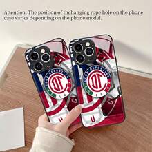 Funda para teléfono con el logotipo del Club Deportivo Toluca compatible con fundas para teléfonos   17  16 Pro Max  15 Pro Max  13 y  12 Elegante, resistente al agua, a los golpes y a las caídas Un gran regalo para familiares, amigos, amantes, novios/novias y fanáticos de los deportes - Negro - Ver 6