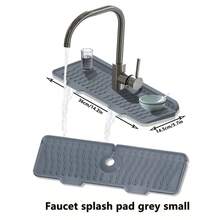 1pc Silicone Tap Splash Guard - Foldable, Anti-Slip, Textured Surface, Suitable For Kitchen And Bathroom Sinks, Multiple Compartments To Prevent Spilling, Bathroom Sink Mat | Foldable Design | Silicone,Teacher's Day, World Cup - Multicolor - View 13