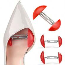 2pcs Universal Shoe Expander, Mini Heel Supports For Women & Men. Anti-Crease Keepers To Prevent Flattening, Adjustable Width & Height. Fits High Heels, Canvas Shoes, High-Tops & Dress Shoes. Essential Shoe Form Inserts For Storage, Display & Shaping - Multicolor - View 1