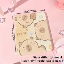 1 Peça Capa Protetora com Slot para Caneta, Suporte Magnético Multi-Ângulo, Função Dormir/Despertar Automática, Capa de Tablet Kawaii Compatível com Pro/Air/Compatível com Samsung Galaxy A9/S9/S7/S10+/Compatível com XIAOMI Pad/5/6/7 - Multicolorido - Visão 10