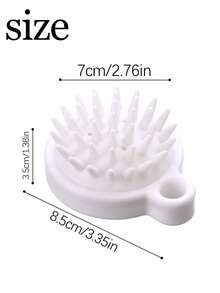 1pc Massage Hair Washing Brush Hair Washing Artifact Cleaning Massage Scalp Hair Washing Comb Soft Teeth Scratching Hair Washing Brush - Multicolor - View 5